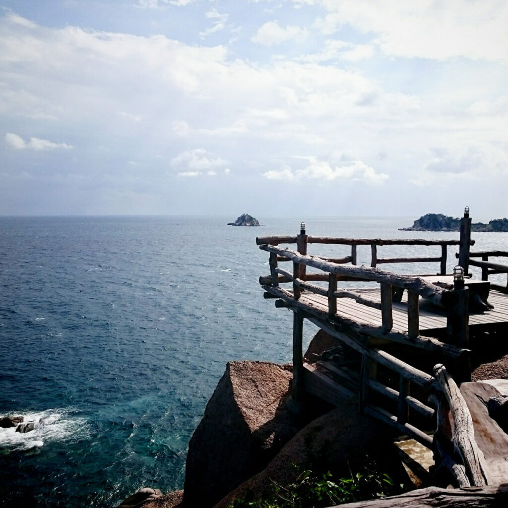 Panorama sur le golfe de thailande